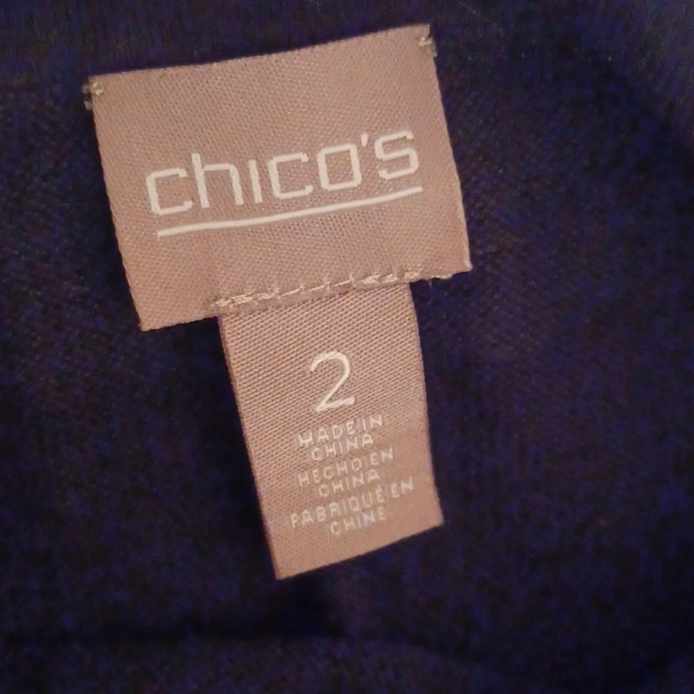 Chicos black cold shoulder sweater - Picture 6 of 8
